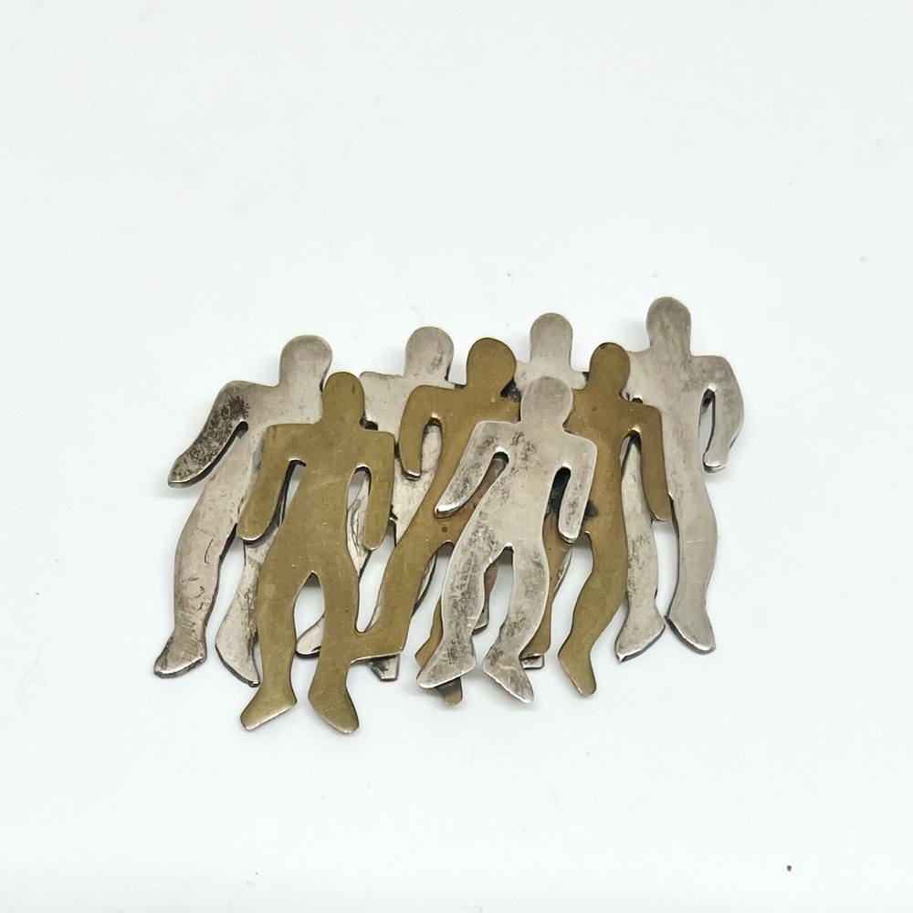 Vintage Taxco Sterling Modernist Brooch